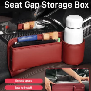 Cowhide Car Gap Storage Box