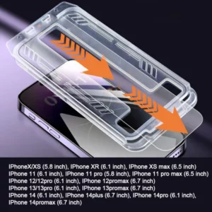 iPhone Tempered Anti-Peeking Screen Protector - No Bubbles No Dust