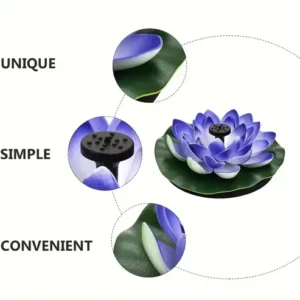 Lotus Shaped Solar Fountain Pond Decorative