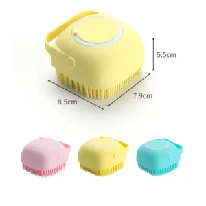 Puppy Big Dog Cat Bath Massage Brush Shampoo Holder