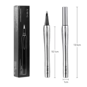 Waterproof eyebrow pencil with microfine tip