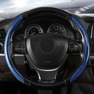 Universal Laser Carbon Fiber Pattern Steering Wheel Cover