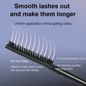 Lengthening and curling long-lasting mascara