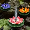 Lotus Shaped Solar Fountain Pond Decorative