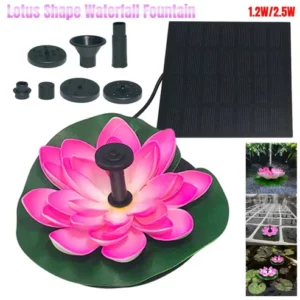 Lotus Shaped Solar Fountain Pond Decorative