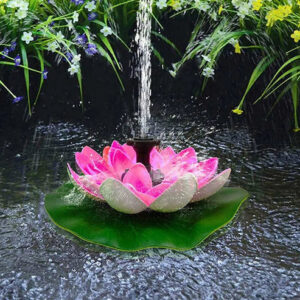 Lotus Shaped Solar Fountain Pond Decorative