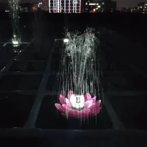 Lotus Shaped Solar Fountain Pond Decorative