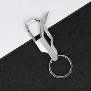 Multifunctional pendant bottle opener metal double ring key chain