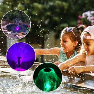 Fountain Pump with LED Color Lights