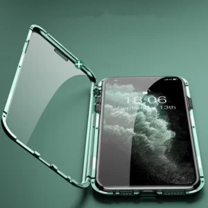 Magnetic double -sided glass phone box for the iPhone series