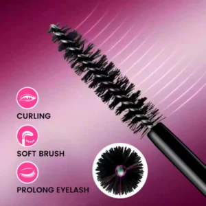 2 in 1 Double Effect Long Thick Curl Eyelash Mascara