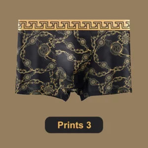 Men's Luxury Printed Breathable Cooling Boxer Briefs