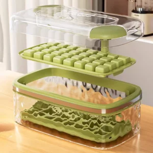 Press Type Ice Cube Mold with Storage Box