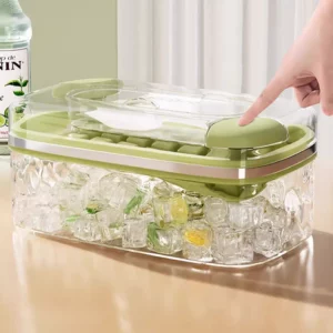 Press Type Ice Cube Mold with Storage Box