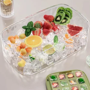 Press Type Ice Cube Mold with Storage Box