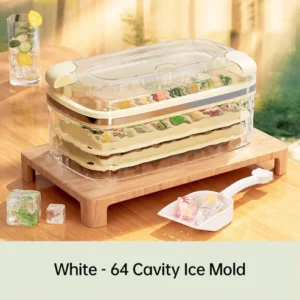 Press Type Ice Cube Mold with Storage Box