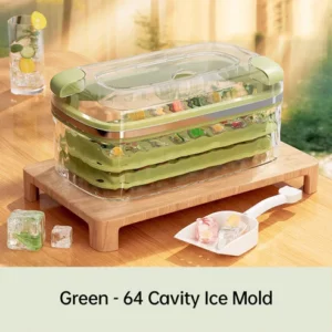 Press Type Ice Cube Mold with Storage Box