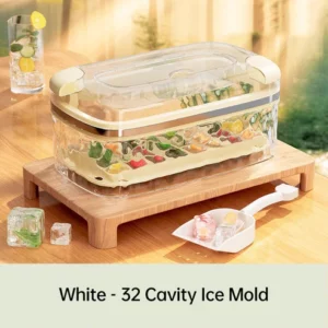 Press Type Ice Cube Mold with Storage Box