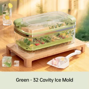 Press Type Ice Cube Mold with Storage Box