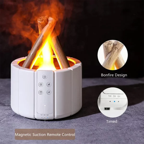 USB Silent Simulation Bonfire Aromatherapy Diffuser