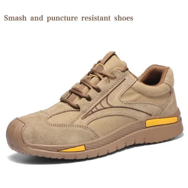 Men's Lightweight Breathable Steel Toe Walking Shoes