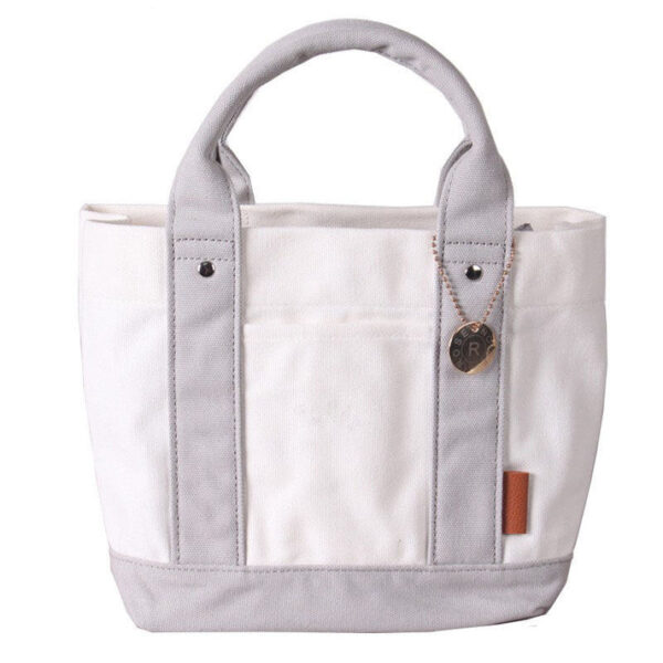 Large Capacity Multi-compartment Tote Canvas Bag