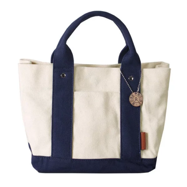 Large Capacity Multi-compartment Tote Canvas Bag