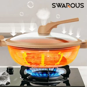 Non-Stick Wok With Steamer Basket