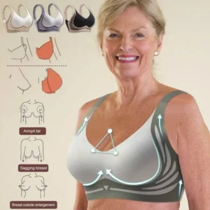 Wireless push-up bra with improved shape