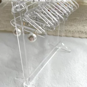 Acrylic Mini Jewelry Hanger Rack Organizer - Set 8 hangers