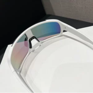 2024 New Large Frame Dazzle Color Windproof Sunscreen Sports Sunglasses