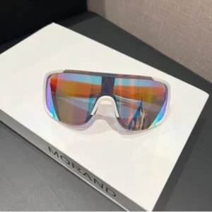 2024 New Large Frame Dazzle Color Windproof Sunscreen Sports Sunglasses