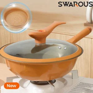 Non-Stick Wok With Steamer Basket