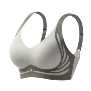 Wireless push-up bra with improved shape