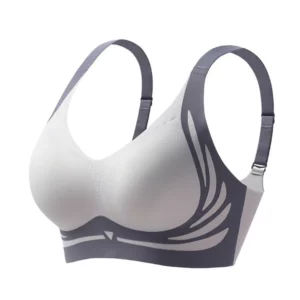 Wireless push-up bra with improved shape