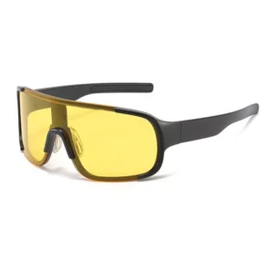 2024 New Large Frame Dazzle Color Windproof Sunscreen Sports Sunglasses