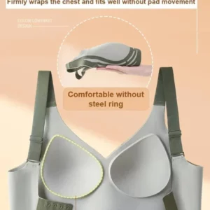 Wireless push-up bra with improved shape