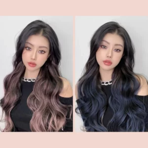 Gradient Color Curly Wig Piece