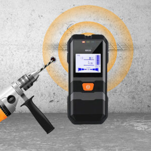 Multifunction wall-mounted metal and wire detector