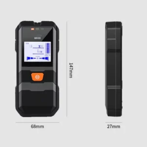 Multifunction wall-mounted metal and wire detector