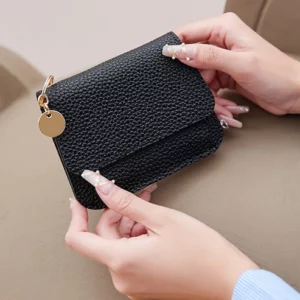 Vintage Solid Color Multi-Layer Mini Wallet