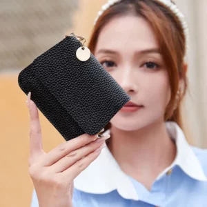 Vintage Solid Color Multi-Layer Mini Wallet