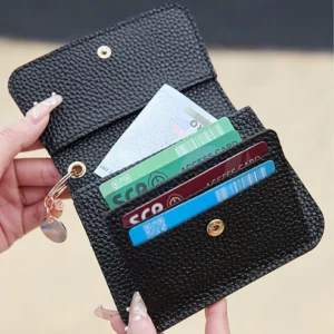 Vintage Solid Color Multi-Layer Mini Wallet