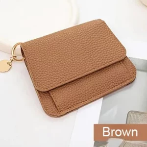 Vintage Solid Color Multi-Layer Mini Wallet