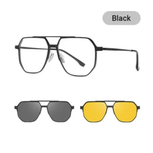 3 in 1 Vintage Magnetic Clip on Sunglasses