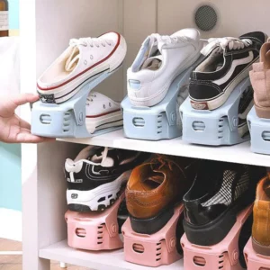 Double Layer Free Standing Shoe Rack (6pcs)