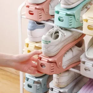 Double Layer Free Standing Shoe Rack (6pcs)