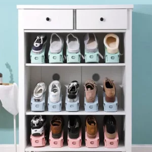 Double Layer Free Standing Shoe Rack (6pcs)