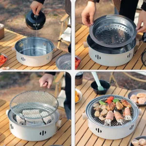 Multifunctional Detachable Portable Charcoal Grill