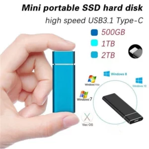 Portable 16TB SSD External Hard Drive